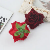 5Pcs Silk Rose Flower Head Wedding Home Decoration DIY Flower Wall Accessories
