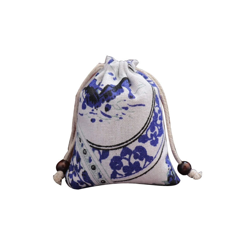 5Pcs/lot 9.5x11.5cm Cotton Bags Drawstring Gift Pouches Jewelry Packaging