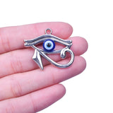 5Pcs Hamsa Evil Eye Pendant for Jewelry Making