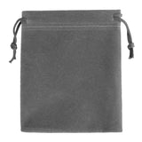5Pcs/lot Deep Gray Velvet Bag Large Jewelry Pouches