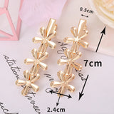 5Pcs DIY Hairpin Gold-plated Edge Clip Square Clip for Jewelry Accessories