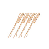 5Pcs DIY Hairpin Gold-plated Edge Clip Square Clip for Jewelry Accessories