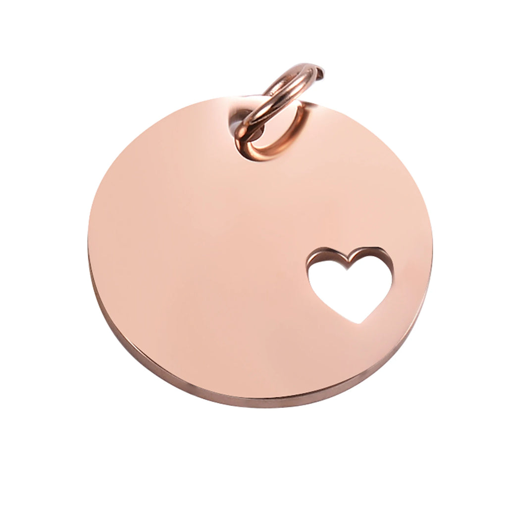 5Pcs/lot Stainless Steel Dog Tag Stamping Blanks DIY Pendant