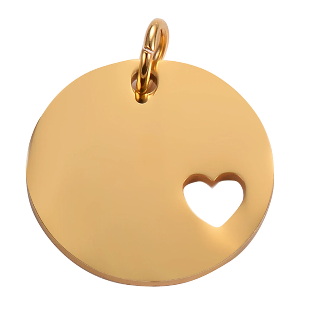 5Pcs/lot Stainless Steel Dog Tag Stamping Blanks DIY Pendant