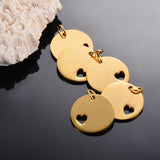 5Pcs/lot Stainless Steel Dog Tag Stamping Blanks DIY Pendant