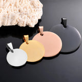 5Pcs Military Army Charm Dog Tags Stainless Steel Pendant Necklace