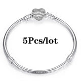 5Pcs/lot Snake Chain Charm Bracelets for Women Jewelry Making