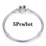5Pcs/lot Snake Chain Charm Bracelets for Women Jewelry Making