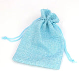 5Pcs Jewelry Gift Bags Fabric Drawstring Pouches Wedding DIY Accessories