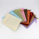 5Pcs Jewelry Gift Bags Fabric Drawstring Pouches Wedding DIY Accessories