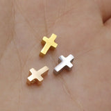 5Pcs Stainless Steel Cross Pendant For Necklace DIY Jewelry Making