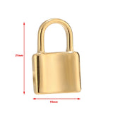 5Pcs Stainless Steel Heart Lock Charms Dangle Pendants DIY Jewelry Making