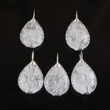 5Pcs Tree of Life Pendants Natural Crystal Stone Reiki Jewelry