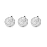 5Pcs Stainless Steel Queen Head Pendant for Jewelry DIY Making