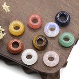 5Pcs 8x14mm Large Hole Beads Faceted Semi-precious Abacus Round