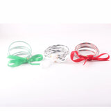 5Pcs Leather Bangles Bracelet Set Women's Jelly Silicone Bracelet Gift