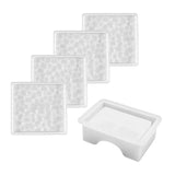 5Pcs Silicone Coaster Resin Mold Set with Holder Cup Coaster Storage Box Mold