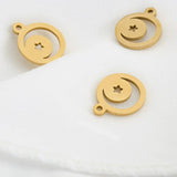 5Pcs Stainless Steel Charms for DIY Earrings Necklace Making