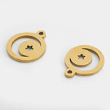 5Pcs Stainless Steel Charms for DIY Earrings Necklace Making