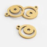 5Pcs Stainless Steel Charms for DIY Earrings Necklace Making