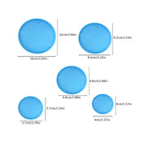 5Pcs Circle Round Keychain Silicone Mold with Hole for DIY Pendant