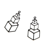 Origami Cube Stainless Steel Charm for Jewelry Making