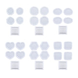 5Pcs Irregular Edge Coaster Moulds Silicone Mold DIY