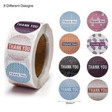 500pcs 25mm Thank You Stickers Adhesive Roll for Envelopes Bubble Mailers