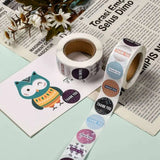 500pcs 25mm Thank You Stickers Adhesive Roll for Envelopes Bubble Mailers