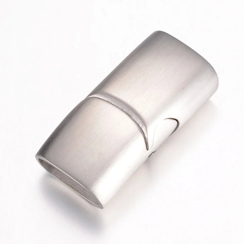 5Pcs 304 SS Magnetic Clasps Rectangle Clasp 5x10mm Hole Stainless Steel