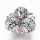 Brass CZ Magnetic Clasps for DIY Jewelry Making