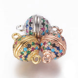 Brass CZ Magnetic Clasps for DIY Jewelry Making