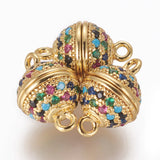 Brass CZ Magnetic Clasps for DIY Jewelry Making
