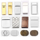 Rhodium Magnetic Clasp for Leather Bracelets