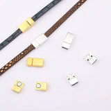 Rhodium Magnetic Clasp for Leather Bracelets