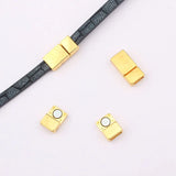 Rhodium Magnetic Clasp for Leather Bracelets