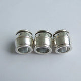 5Sets 8mm Hole Barrel Magnetic Clasps for Leather Jewelry Making