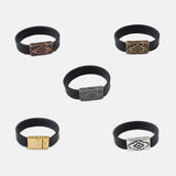 5 Antique Magnetic Clasps for Flat Leather Cord Bracelets DIY Jewelry