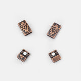 5 Antique Magnetic Clasps for Flat Leather Cord Bracelets DIY Jewelry