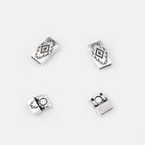5 Antique Magnetic Clasps for Flat Leather Cord Bracelets DIY Jewelry