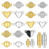 Copper Magnetic Clasps Silver Plated Connectors for DIY Jewelry
