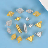 Copper Magnetic Clasps Silver Plated Connectors for DIY Jewelry
