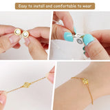 Copper Magnetic Clasps Silver Plated Connectors for DIY Jewelry