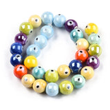 5Strand Glazed Porcelain Bead Strands for Jewelry Making