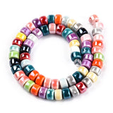 5Strand Glazed Porcelain Bead Strands for Jewelry Making