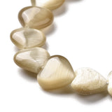 5-Strand Cat Eye Heart Beads for Jewelry Making DIY Crafts