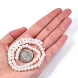 5Strand Freshwater Pearl Beads Rice Shape DIY Jewelry Making