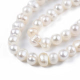 5Strand Freshwater Pearl Beads Rice Shape DIY Jewelry Making