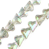 Heart Glass Beads Strands DIY Necklace Bracelet Making 12x10x5mm