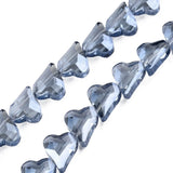 Heart Glass Beads Strands DIY Necklace Bracelet Making 12x10x5mm